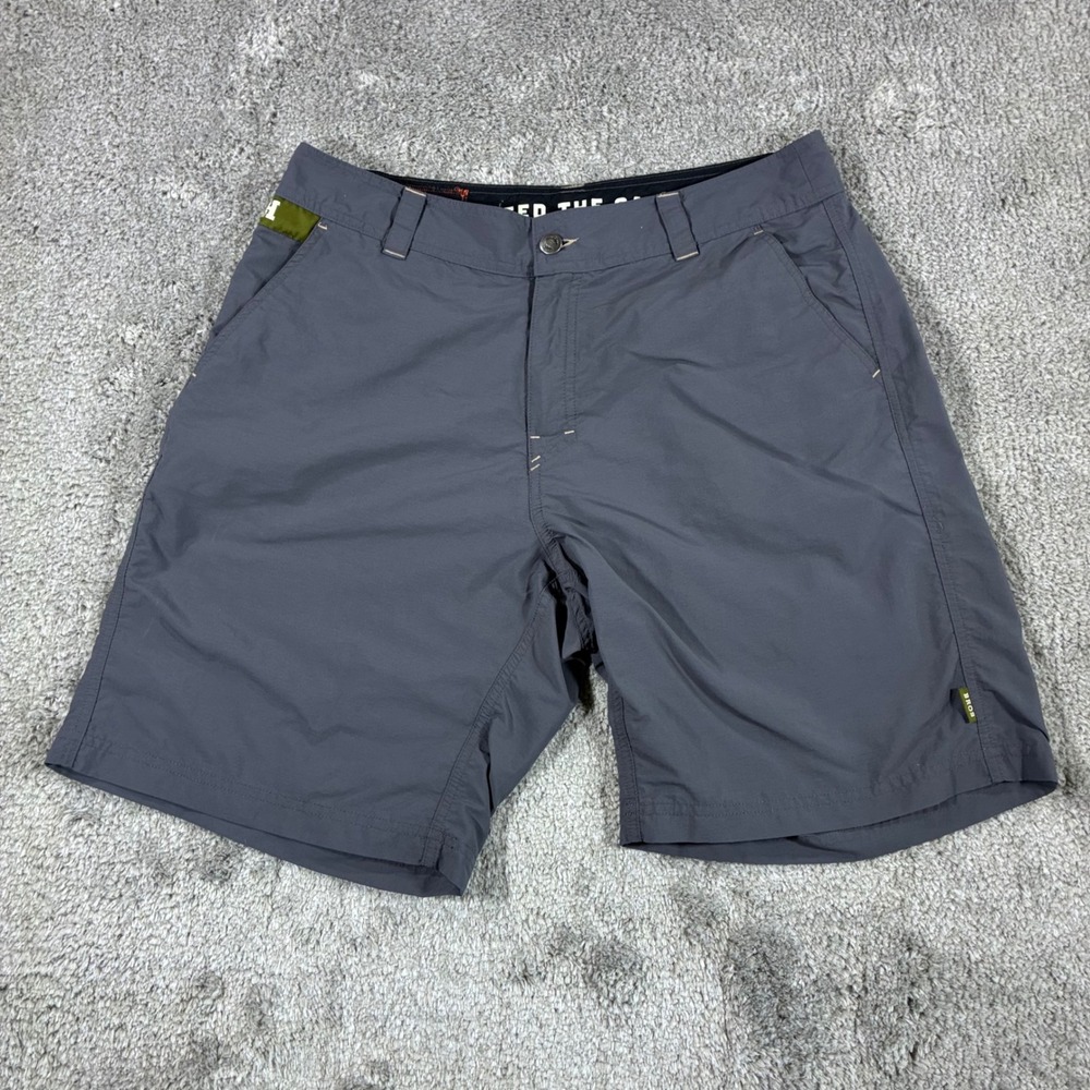 Howler Brothers Horizon Hybrid Shorts Mens 33 Gray Nylon Ripstop Outdoor Hiking